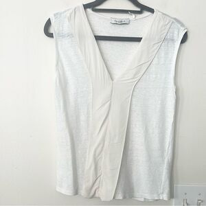 Sandro Paris Linen & Silk Sleeveless Top 2=M